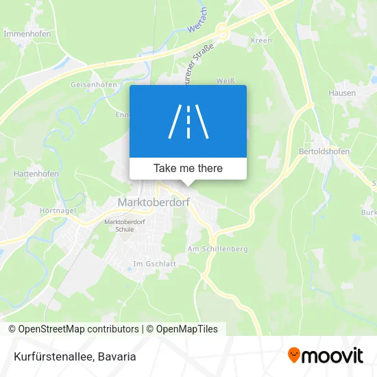 Карта Kurfürstenallee