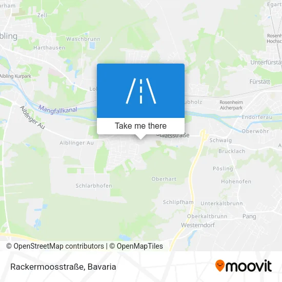 Карта Rackermoosstraße