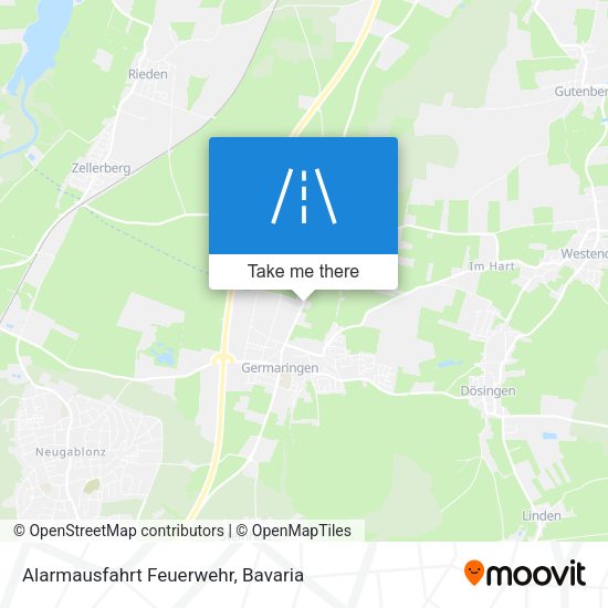 Alarmausfahrt Feuerwehr map