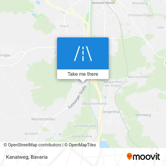 Карта Kanalweg