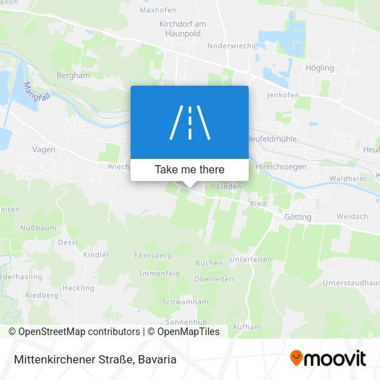 Mittenkirchener Straße map