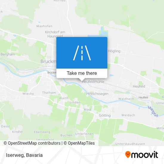 Iserweg map