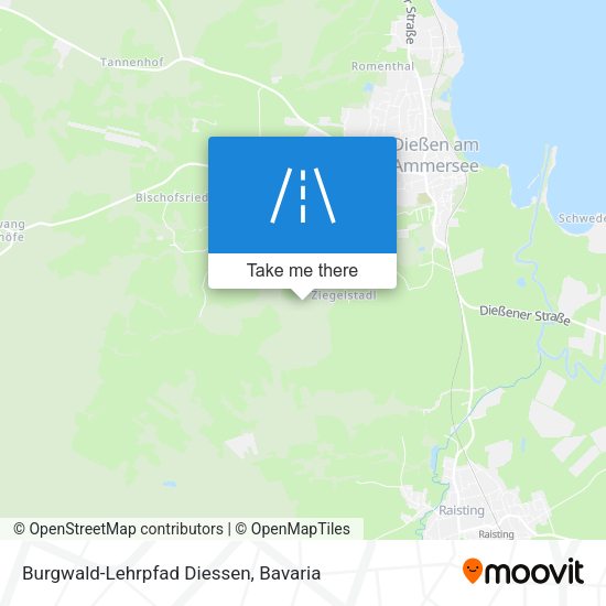 Burgwald-Lehrpfad Diessen map