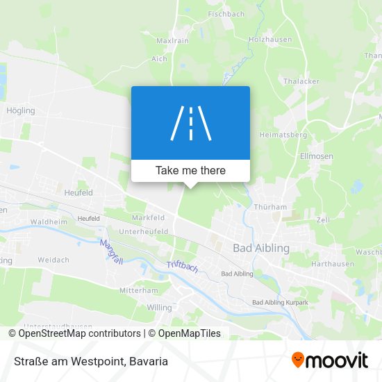 Straße am Westpoint map