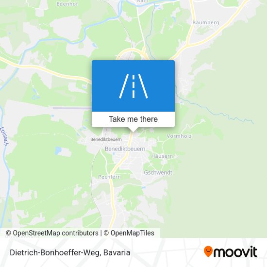 Dietrich-Bonhoeffer-Weg map