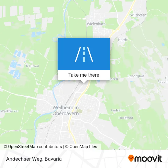 Карта Andechser Weg