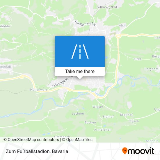 Zum Fußballstadion map