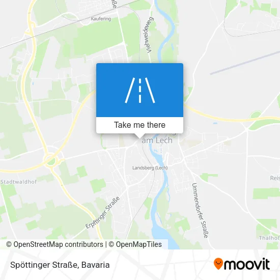Карта Spöttinger Straße