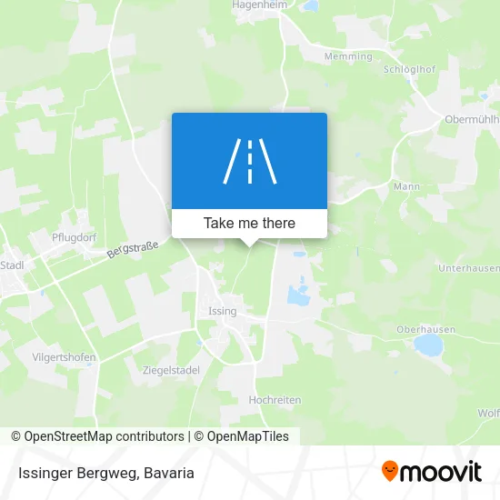 Issinger Bergweg map