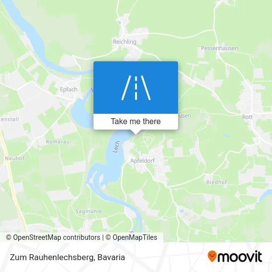 Карта Zum Rauhenlechsberg