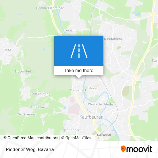 Карта Riedener Weg