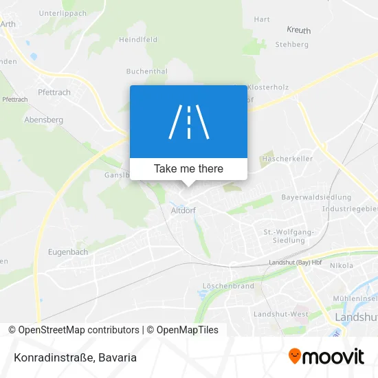 Карта Konradinstraße