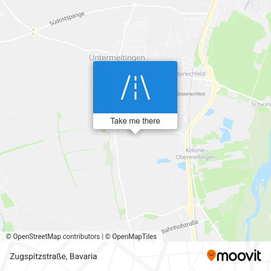 Карта Zugspitzstraße
