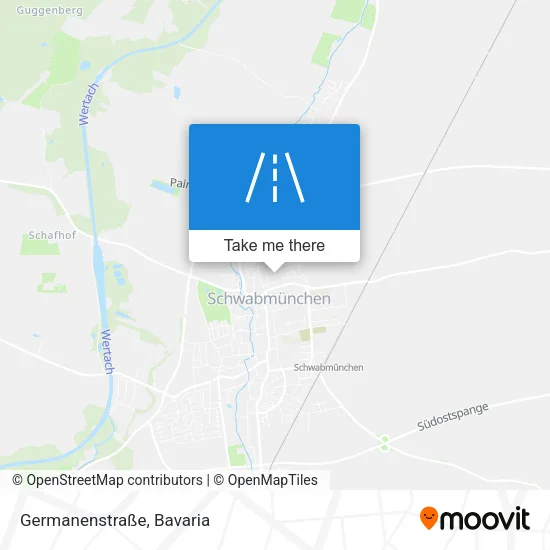Карта Germanenstraße