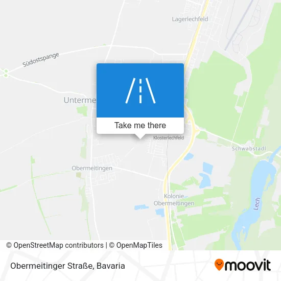 Карта Obermeitinger Straße