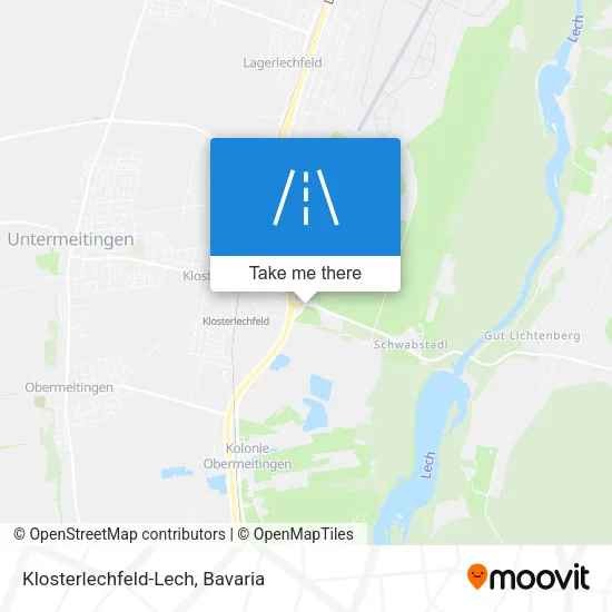 Карта Klosterlechfeld-Lech