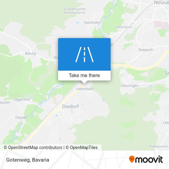 Gotenweg map