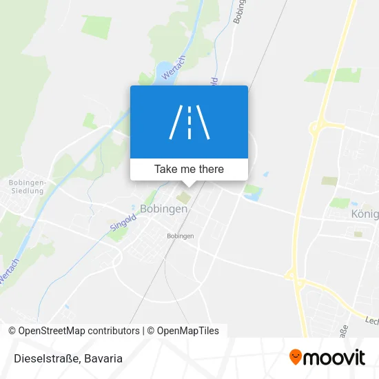 Карта Dieselstraße