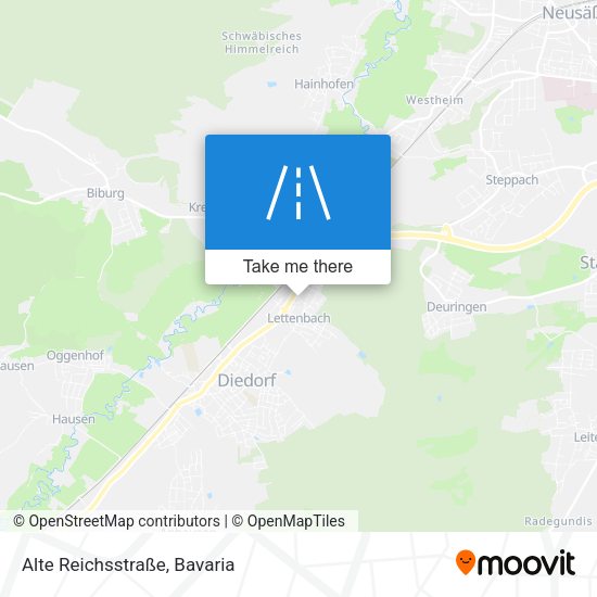Alte Reichsstraße map