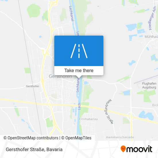 Gersthofer Straße map