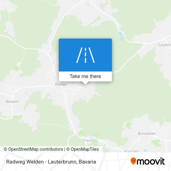 Radweg Welden - Lauterbrunn map