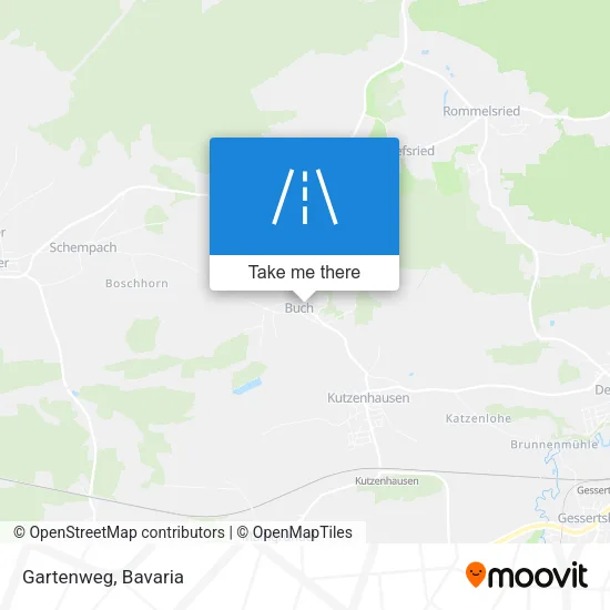 Карта Gartenweg