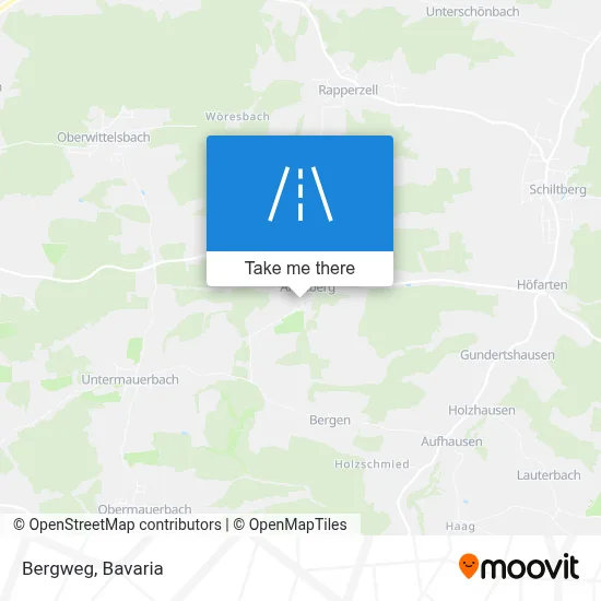 Bergweg map