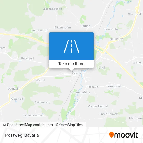 Карта Postweg