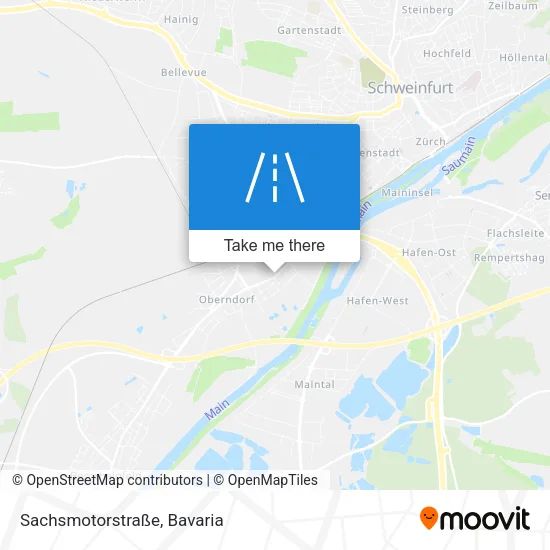 Карта Sachsmotorstraße