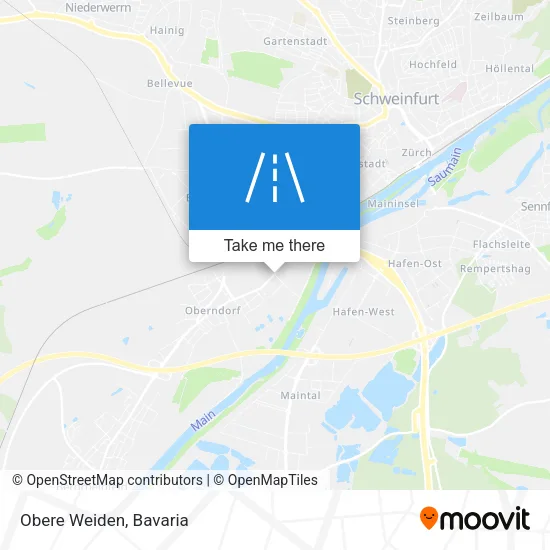Карта Obere Weiden