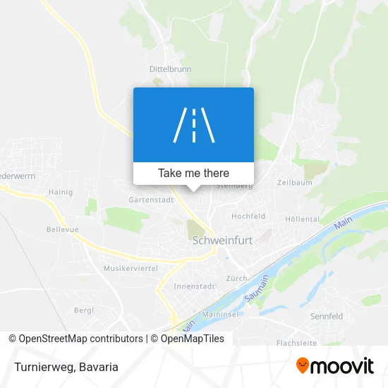 Карта Turnierweg