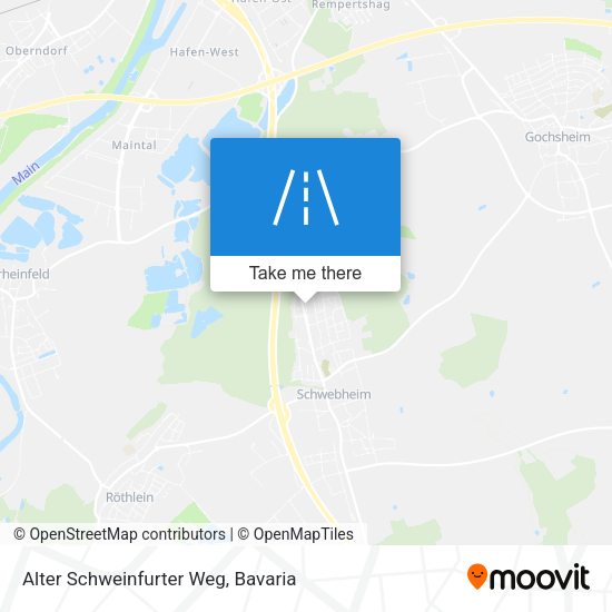 Alter Schweinfurter Weg map