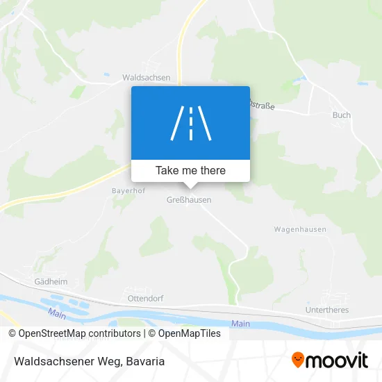 Карта Waldsachsener Weg