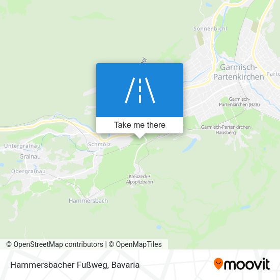 Карта Hammersbacher Fußweg