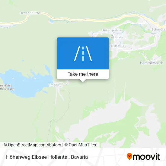 Карта Höhenweg Eibsee-Höllental