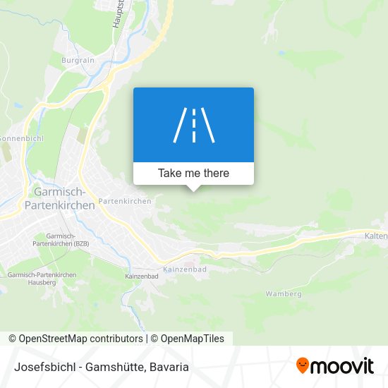 Josefsbichl - Gamshütte map