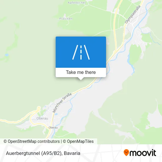 Карта Auerbergtunnel (A95/B2)
