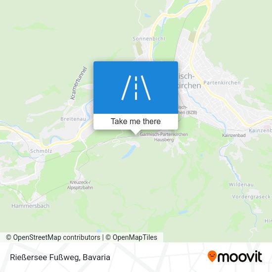 Rießersee Fußweg map