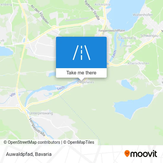 Карта Auwaldpfad
