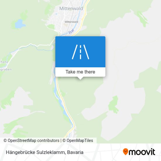 Hängebrücke Sulzleklamm map