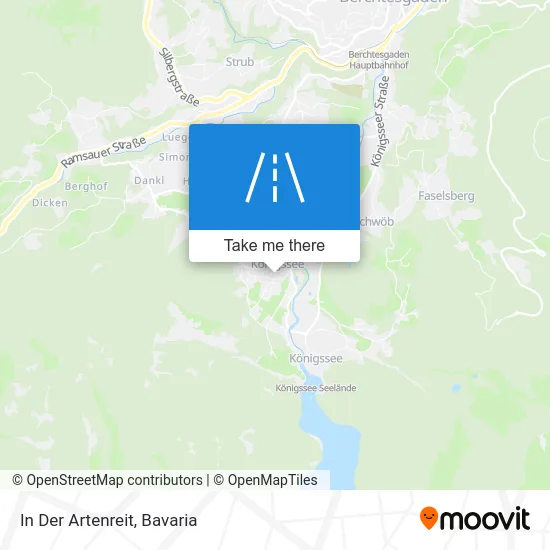 In Der Artenreit map