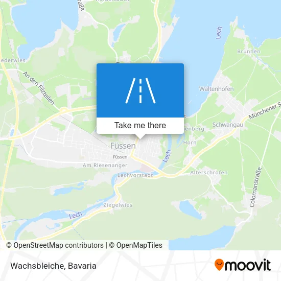 Карта Wachsbleiche