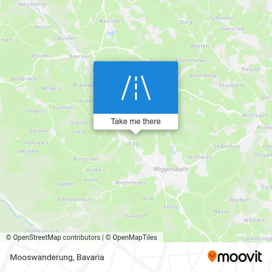 Mooswanderung map