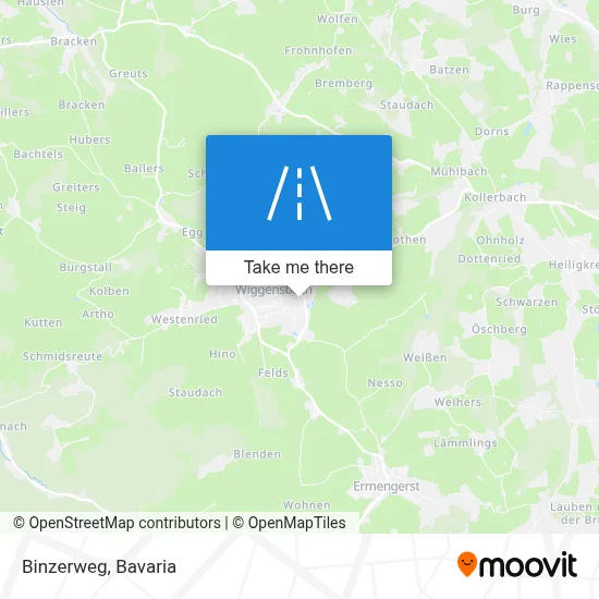 Binzerweg map