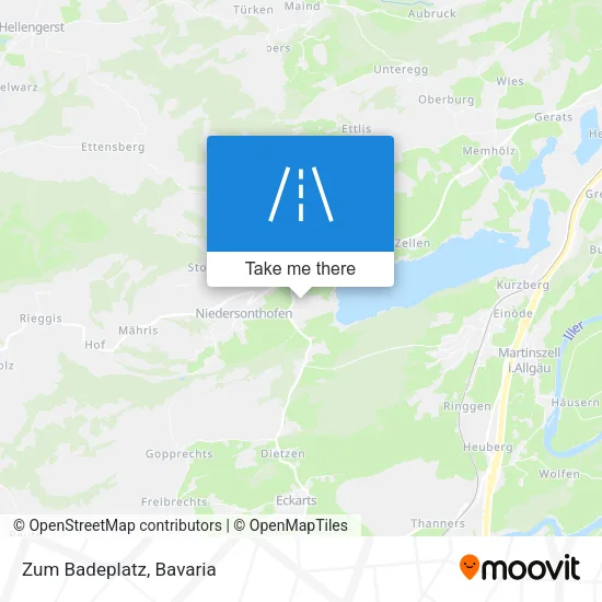 Карта Zum Badeplatz