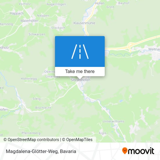 Magdalena-Glötter-Weg map