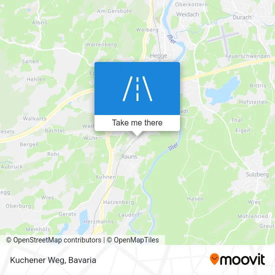 Карта Kuchener Weg