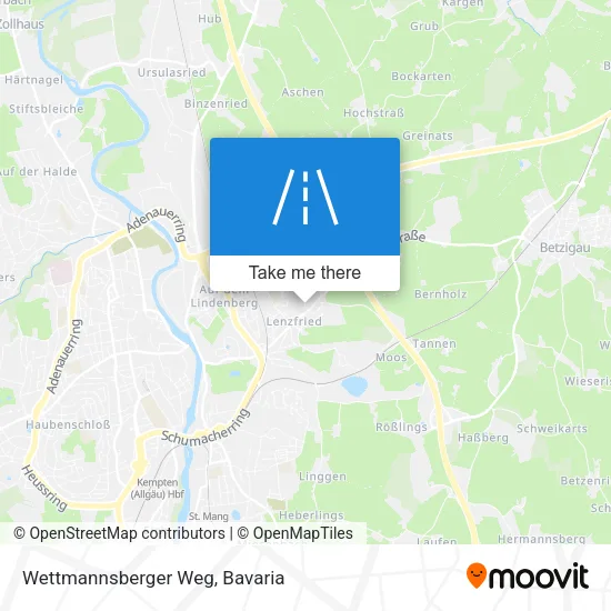 Карта Wettmannsberger Weg