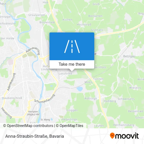 Карта Anna-Straubin-Straße