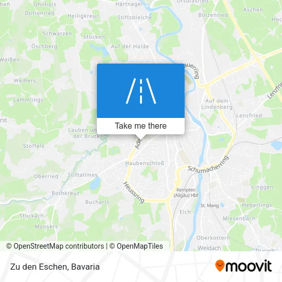 Карта Zu den Eschen